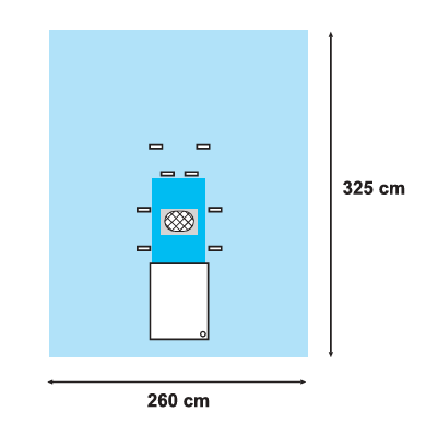 Coverline Покриття для краніотомії 260 х 325см